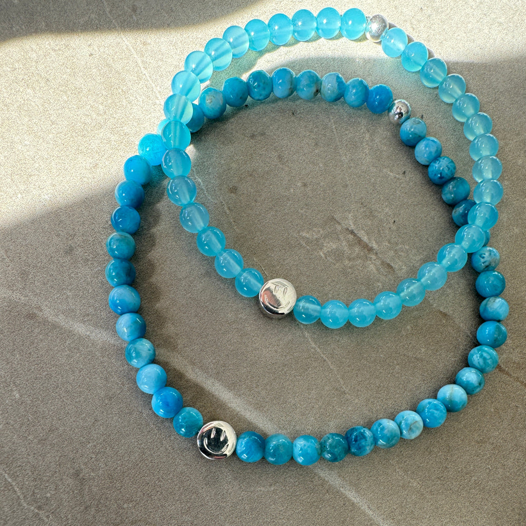SMILEY Armband mit Edelstein oder Perle - MONANO Schmuckmanufaktur